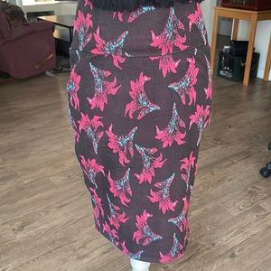 LulaRoe Midi Floral Pencil Skirt